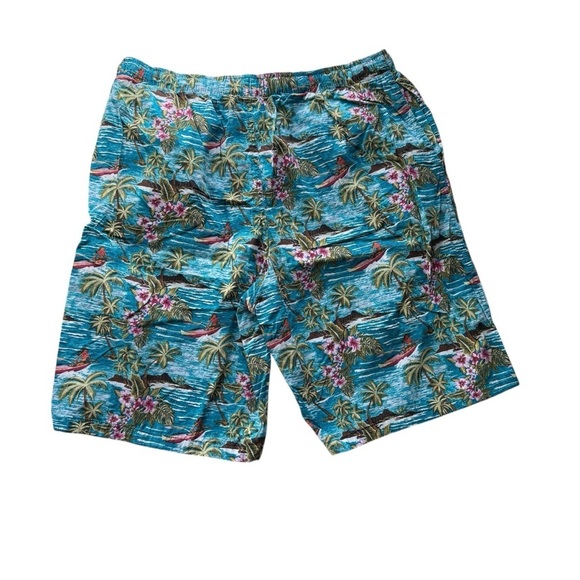 Tommy Bahama Baja Hula High Seas Tropical Floral Board Shorts Swim Trunks Large - Picture 9 of 10